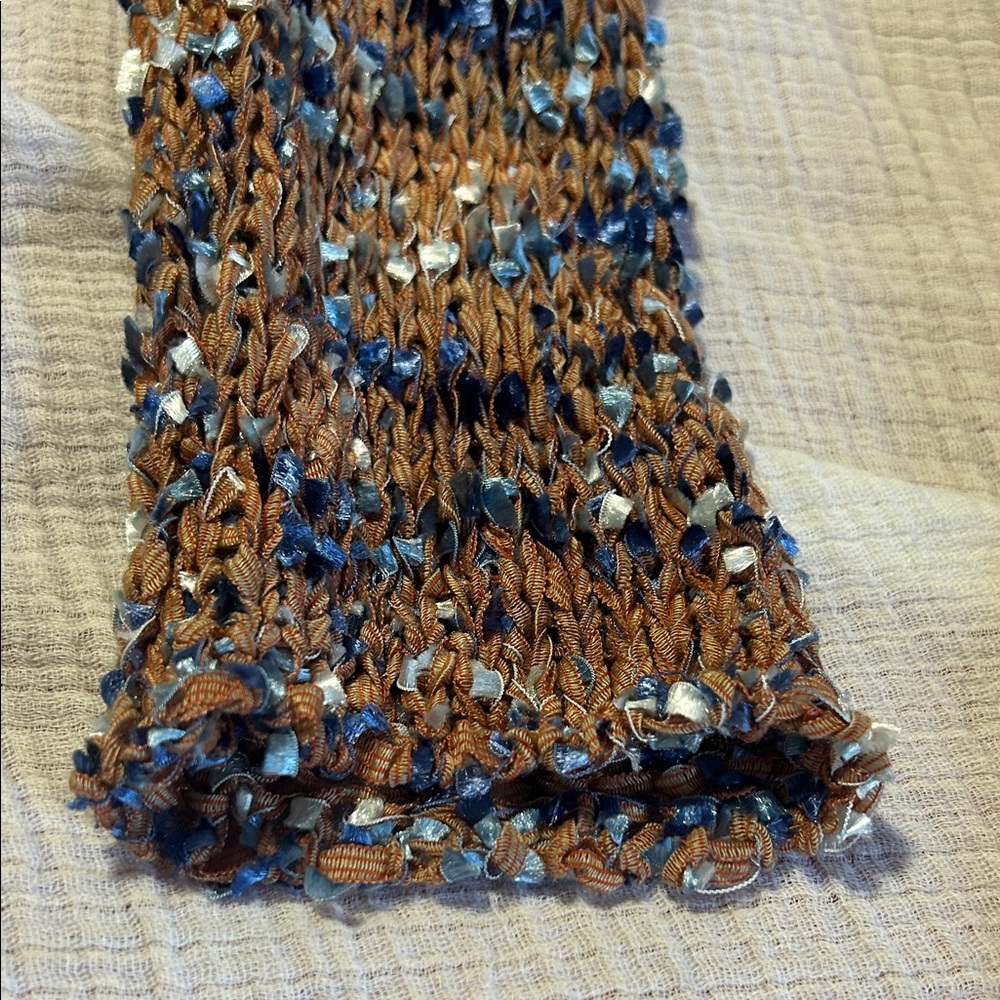 Rehab Lab Multicolor Brown Open Knit Duster. Boho. Festival. Cozy. - Picture 5 of 6